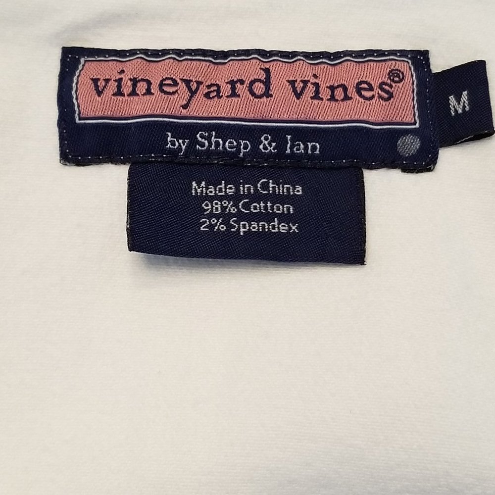 Vineyard Vines White Denim Jean Jacket Size Med - Picture 9 of 10